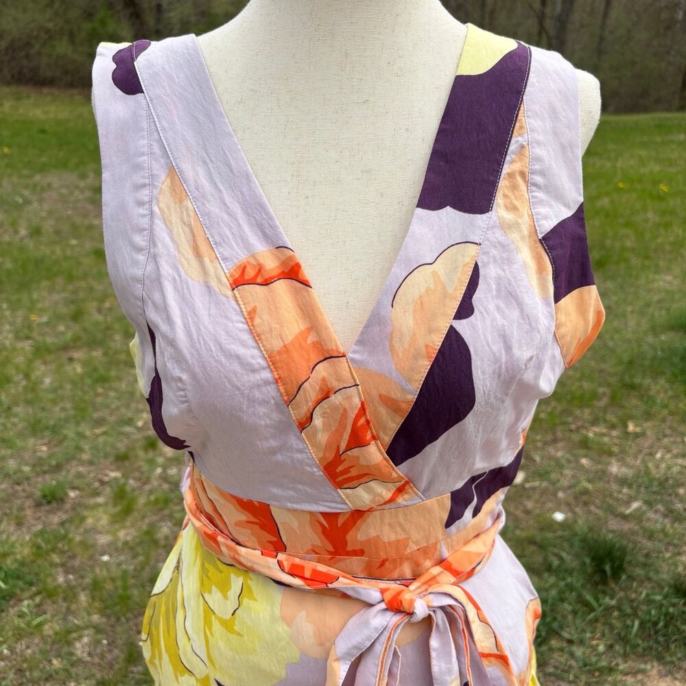 Anthropologie Maeve Floral Wrap Maxi Dress - Picture 6 of 10